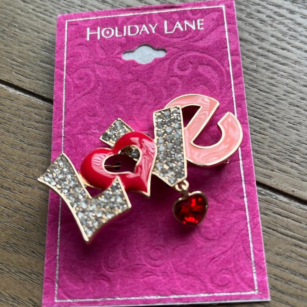 Holiday Lane Pin Love Women Color Rose and Red 1 Piece